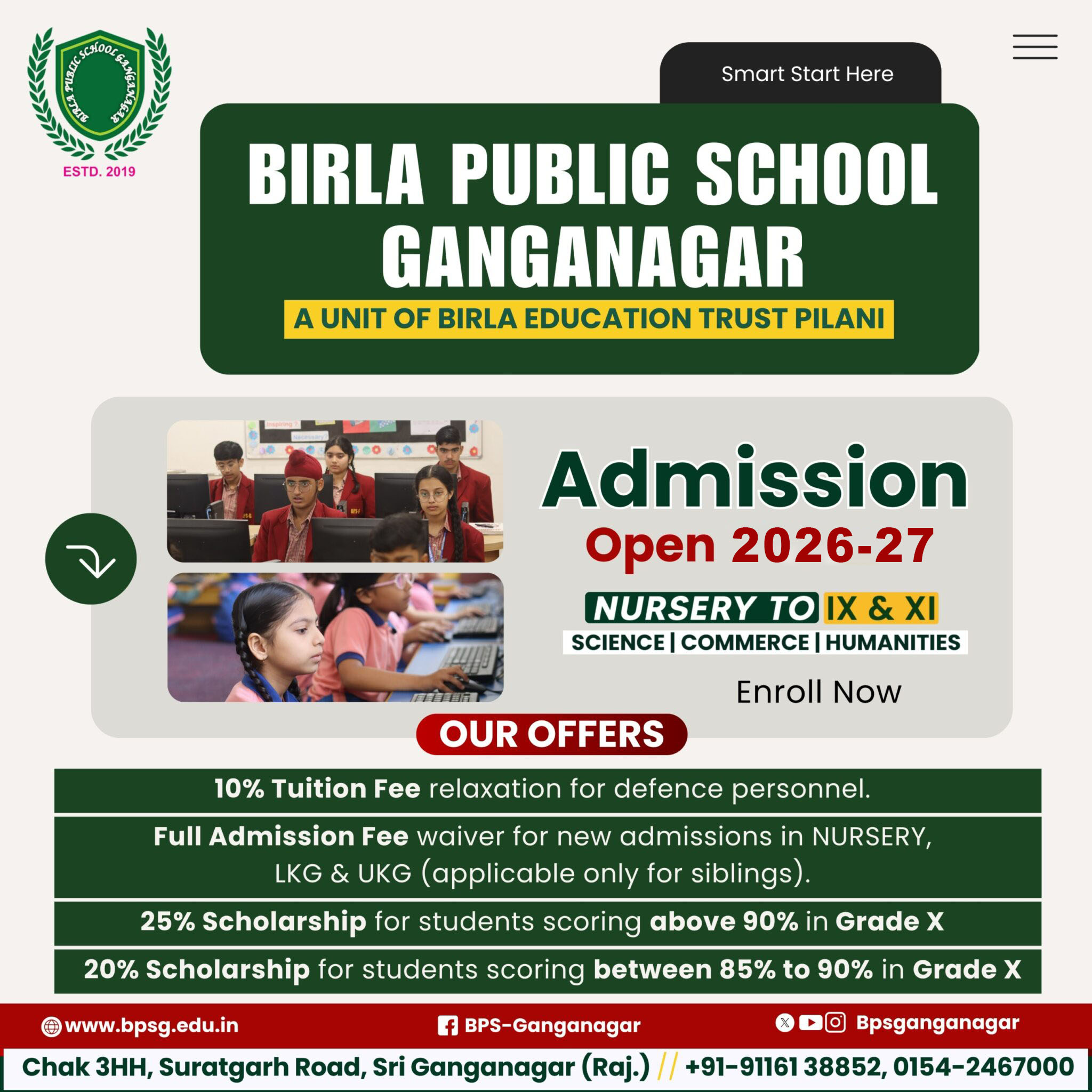 top 10 schools in sri ganganagar