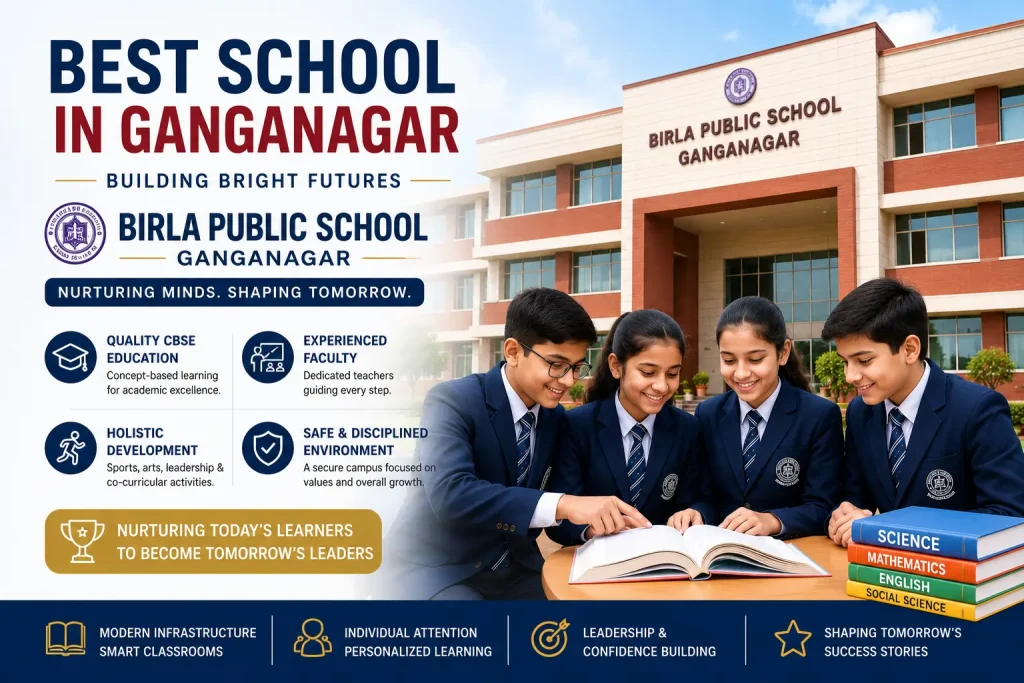 Best School in Ganganagar - Birla Public School Ganganagar